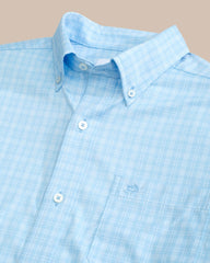 Southern Tide Brrr Intercoastal Pettigru Plaid Shirt - Clearwater Blue