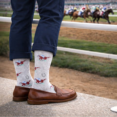Raceday Grey Socks