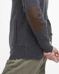 Barbour Essential Patch Zip Through - Charcoal Marl
