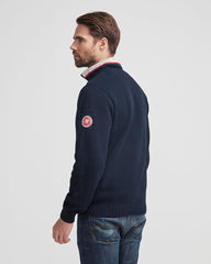 Holebrook Classic Wind Proof 1/4 Zip Sweater - Navy