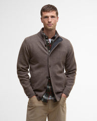 Barbour Essential Patch Zip Through - Dark Stone