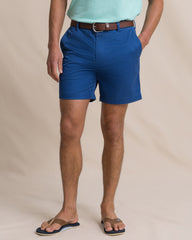 Southern Tide 7" Channel Marker Chino Short - Nautical Blue