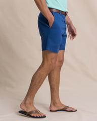 Southern Tide 7" Channel Marker Chino Short - Nautical Blue