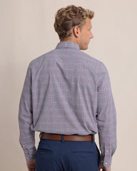 Southern Tide Charleston Brunswick Plaid Sport Shirt - Muscadine