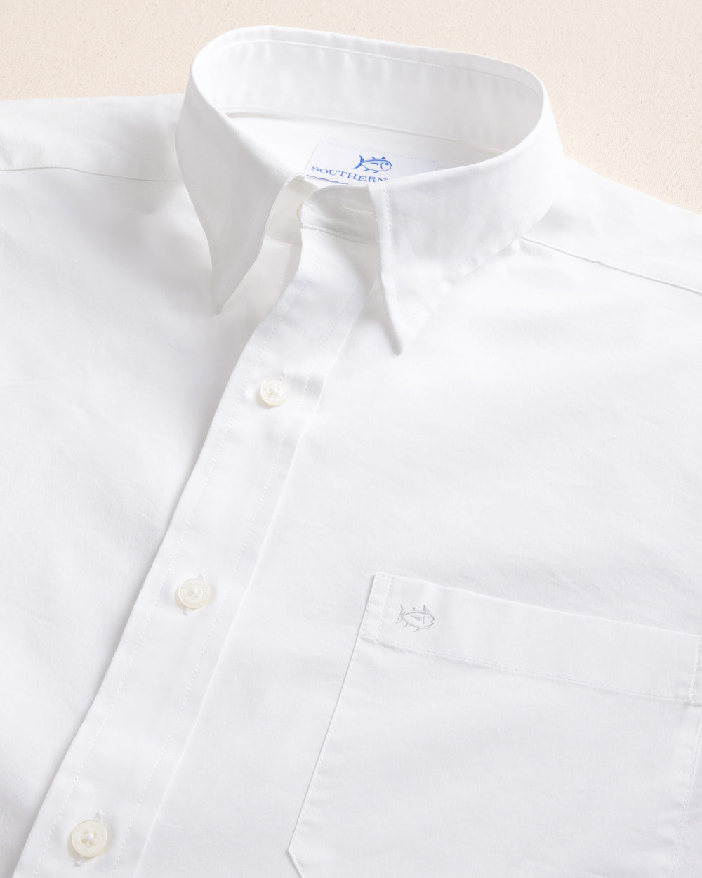 Southern Tide Charleston Overbrook Sport Shirt - Classic White