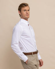 Southern Tide Charleston Overbrook Sport Shirt - Classic White