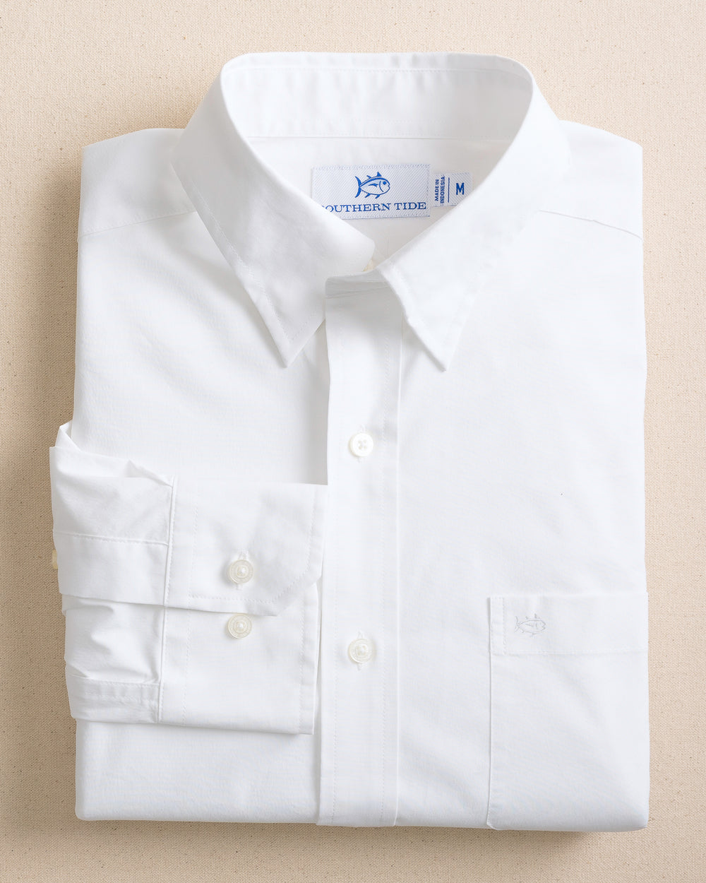 Southern Tide Charleston Overbrook Sport Shirt - Classic White