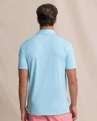 Southern Tide SS Coastal Breeze Performance Polo - Tropical Breeze Blue