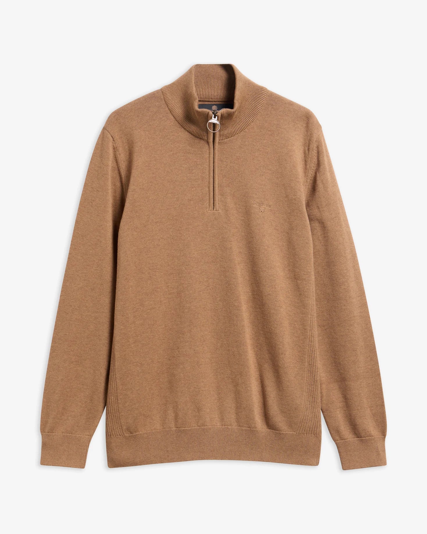 Barbour Cotton Half Zip - Sandstone