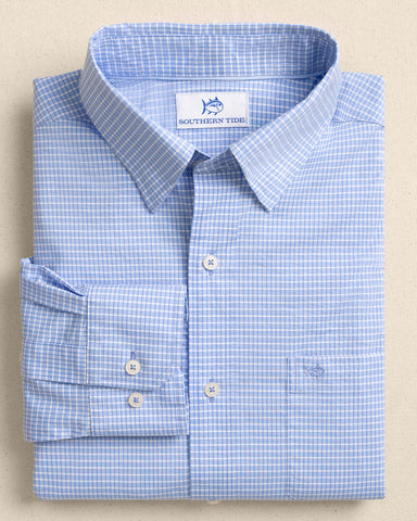Southern Tide Charleston Crofton Plaid Sport Shirt - Ocean Channel