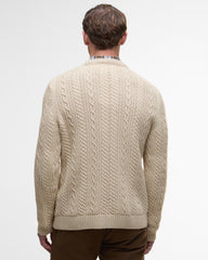 Barbour Lowfen Cable Crew - Stone