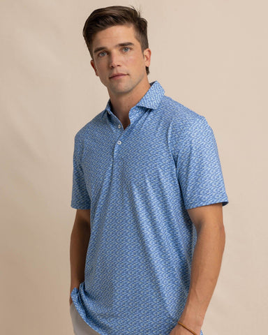Southern Tide Driver Casual Water Polo - Coronet Blue