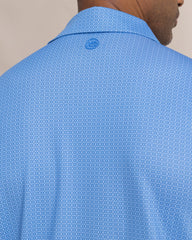 Southern Tide SS Driver Seaside Geo Polo - Blue Stream