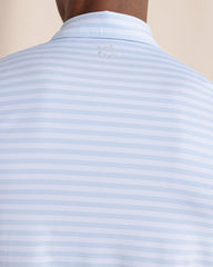 Southern Tide Driver Sevilla Stripe Polo - Cerulean