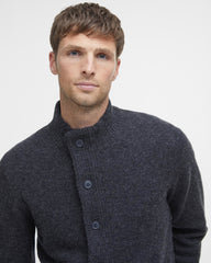 Barbour Essential Patch Zip Through - Charcoal Marl
