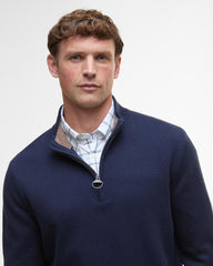 Barbour Kelson Half Zip Knitted Jumper - Navy