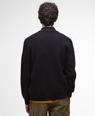 Barbour Milburn Zip Through Knitted Jumper - Black