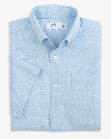 LUCKY BRAND Shirt Mens XL True Indigo Jersey Striped Henley Long Sleeve  Blue 