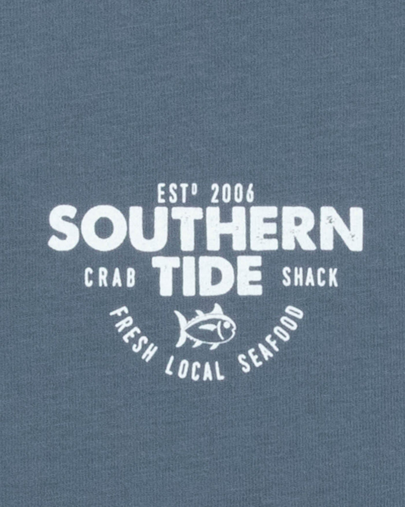 Southern Tide Fresh Local Seafood Long Sleeve Tee - Blue Haze