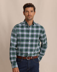 Southern Tide Gordon Tartan Sport Shirt - Salt Meadow