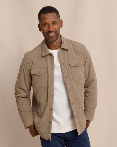 Southern Tide Grafton Quilted Jacket - Petrified Oak
