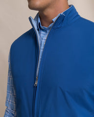 Southern Tide Harbor Reversible Vest - Nautical Blue
