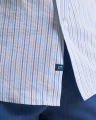 Southern Tide Coastal Breeze Marina Seersucker SS Sport Shirt - Tropical Breeze Blue