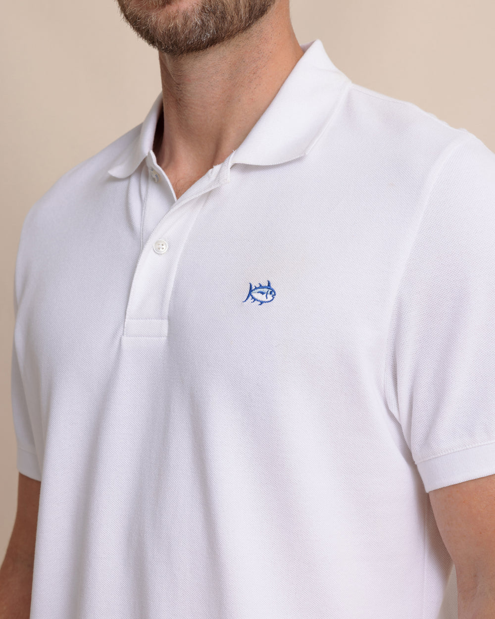 Southern Tide Skipjack Polo - Classic White