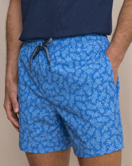 Southern Tide Pineapple Parade Swim Trunk - Blue Stream