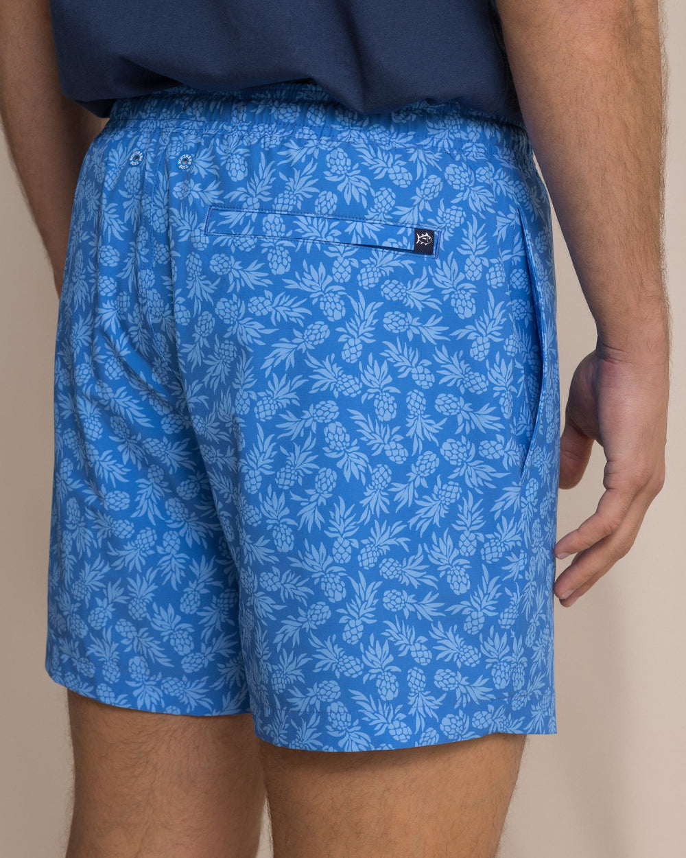 Southern Tide Pineapple Parade Swim Trunk - Blue Stream
