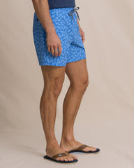 Southern Tide Pineapple Parade Swim Trunk - Blue Stream