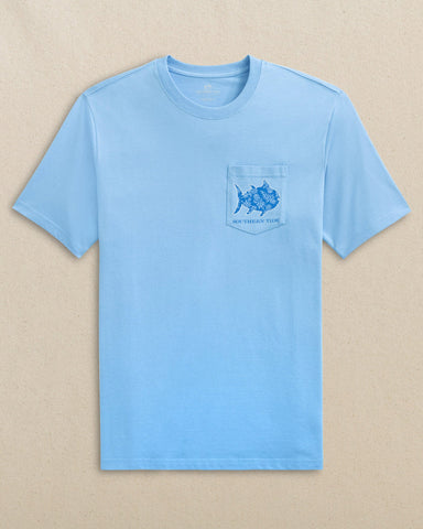 Southern Tide SS Pineapple Parade Skipjack Fill Tee - Ocean Channel
