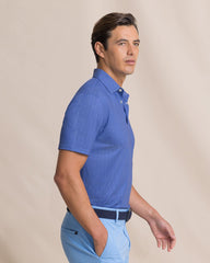 Southern Tide SS Driver Raise The Par Polo - Nautical Blue
