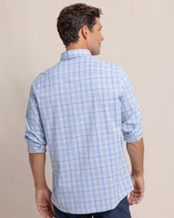 Southern Tide IC River Point Plaid Sport Shirt - Cerulean