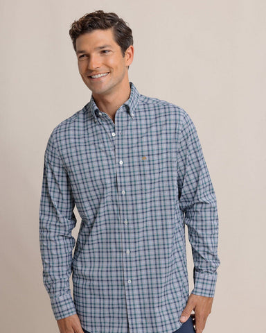 Southern Tide IC Saltgrass Plaid Sportshirt - Salt Meadow