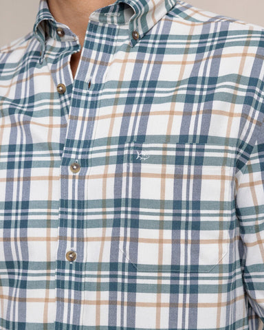 Southern Tide IC Sandbridge Flannel Sportshirt - Oatmeal