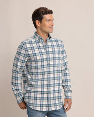 Southern Tide IC Sandbridge Flannel Sportshirt - Oatmeal