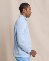 Southern Tide Sandy Cove Pique 1/4 Zip - Ocean Channel