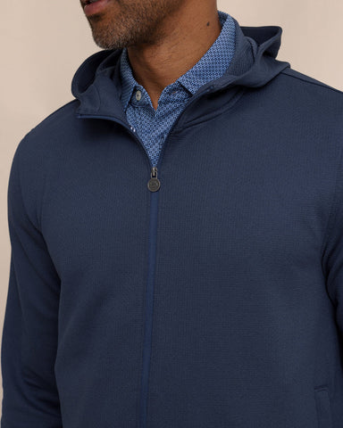 Southern Tide Schooner Full Zip - Dress Blue