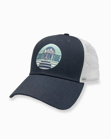 Southern Tide Skipjack And Stripes Trucker Hat - Navy