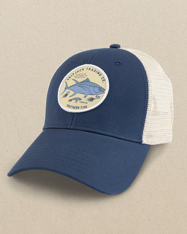 Southern Tide Skipjack Trading Co Trucker Hat - Aged Denim