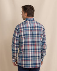 Southern Tide Southern Shores Plaid Sport Shirt - Dress Blue