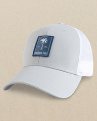 Southern Tide Palmetto Trucker Hat - Light Grey