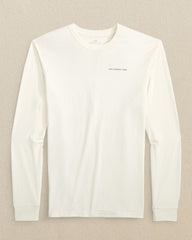 Southern Tide Long Sleeve ST Redfish Rod Tee - Sand White