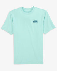 Southern Tide Surfside Hotel Short Sleeve Tee - Turquoise Sea