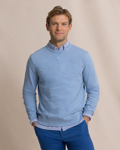 Southern Tide Upper Deck Heather Crew - Ocean Channel