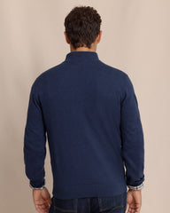 Southern Tide Whitehaven Heather 1/4 Zip - Dress Blue