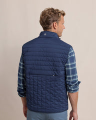 Southern Tide Whitemarsh Packable Quilted Vest - Dress Blue