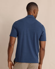 Southern Tide Woodland Covered Placket Polo - Dress Blue