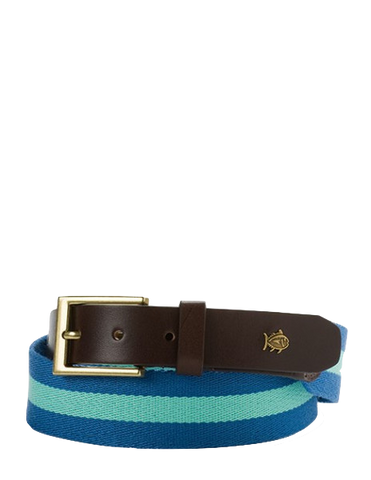 Southern Tide Classic Surcingle Belt in Blue by Southern Tide from THE LUCKY KNOT